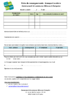 Fiche renseignements transport scolaire