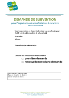 Dossier demande subvention associations 2023