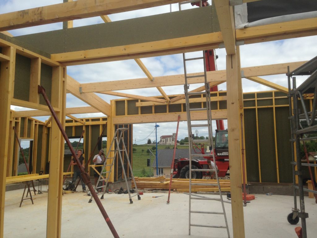 Avancement des travaux à la microcreche de Madegney 3 Communauté de