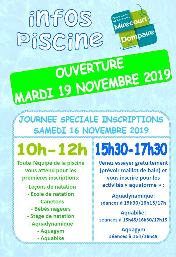 Horaire Piscine Mirecourt