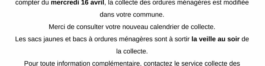 Info Collecte  POUSSAY